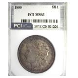 1886 Morgan PCI MS65 Nice Toning