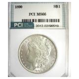 1890 Morgan MS66 LISTS $20000 BLAZING WHITE