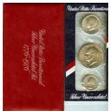 1776-1976 U.S. d86f5a9e-5icentennial Silver UNC...