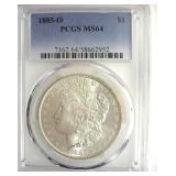 1885-O Morgan PCGS MS64