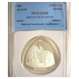 1997 Silver 3 Dollars NNC PR70 DCAM Bermuda
