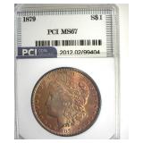 1879 Morgan MS67 LISTS $37500