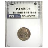 1988-D Nickel MS67 FS LISTS $3500