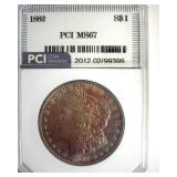 1882 Morgan MS67 LISTS $20000