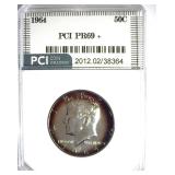 1964 Kennedy PCI PR69+ BEAUTIFUL COLOR