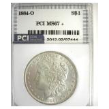 1884-O Morgan MS67+ LISTS $6500