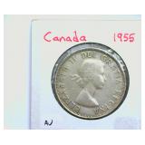 1955 50 Cents AU Canada