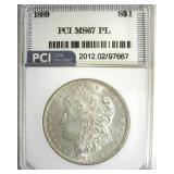 1889 Morgan PCI MS67 PL RARITY 67
