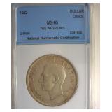 1952 Dollar NNC MS65 Canada