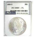 1883-O Morgan MS67+ PL LISTS $4350 IN 66+ PL