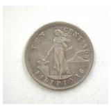 1908 10 Cents AU / UNC Philippines