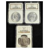 1904-O Morgans NGC MS64
