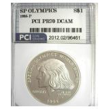 1995-P S$1 Special Olympics PR70 DCAM LISTS $130