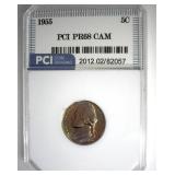 1955 Nickel PR68 CAM LISTS $120