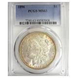1896 Morgan PCGS MS63 Great Toning