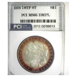 1878 7/8TF ST Morgan MS65 DMPL LISTS $15500