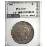 1924 Peace PCI MS65+ Soft Toning