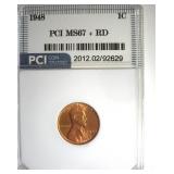 1948 Cent MS67+ RD LISTS $5000