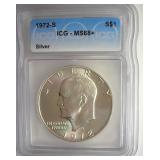 1972-S Ike ICG MS68+ LISTS $875