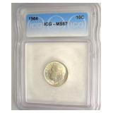 1964 Dime ICG MS67