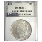 1886 Morgan MS67+ LISTS $3750