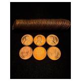 1950 Cents Choice-Gem BU Roll of 50