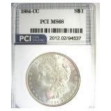 1884-CC Morgan MS68 LISTS $46500