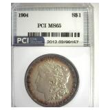 1904 Morgan MS65 LISTS $1900