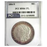 1884-S Morgan MS64 PL LISTS $80000 IN 63PL RAIRTY!