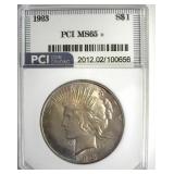 1923 Peace PCI MS65+ Nice Toning
