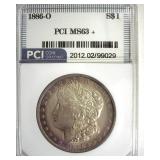 1886-O Morgan MS63+ LISTS $5000