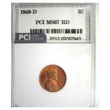 1949-D Cent MS67 RD LISTS $1350