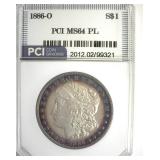 1886-O Morgan MS64PL LISTS $32500