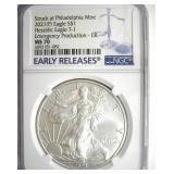 2021(P) T1 Silver Eagle NGC MS70