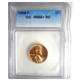 1958-D Cent ICG MS66+ RD