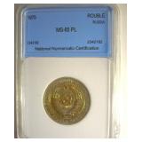 1975 Rouble NNC MS65 PL Russia KEY