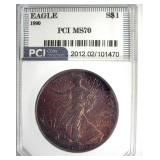 1990 Silver Eagle MS70 LISTS $3850