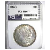 1885-O Morgan MS67+ LISTS $5500