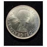 1963 Australia Florin Silver UNC