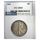 1944 Walking Liberty MS67 LISTS $950