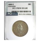 1989-S 50C Congress PR70 DCAM LISTS $115