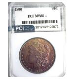 1896 Morgan PCI MS65+ Incredible Color