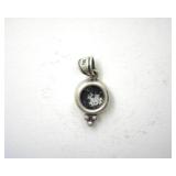 Silver Pendant Widows Mite Bronze Coin