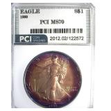 1990 Silver Eagle MS70 LISTS $3850