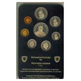 1987-B 1 Rappen - 5 Francs Proof Set Switzerland