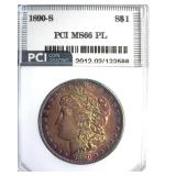 1890-S Morgan MS66 PL LISTS $8750
