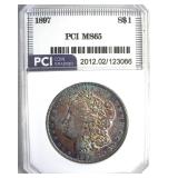 1897 Morgan PCI MS65 Great Color