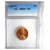 1957-D Cent ICG MS66+ RD