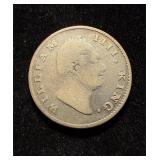1835 India 1/2 Rupee
