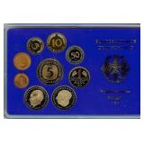 1978-F 1 Pfennig-5 Mark Proof Set Germany